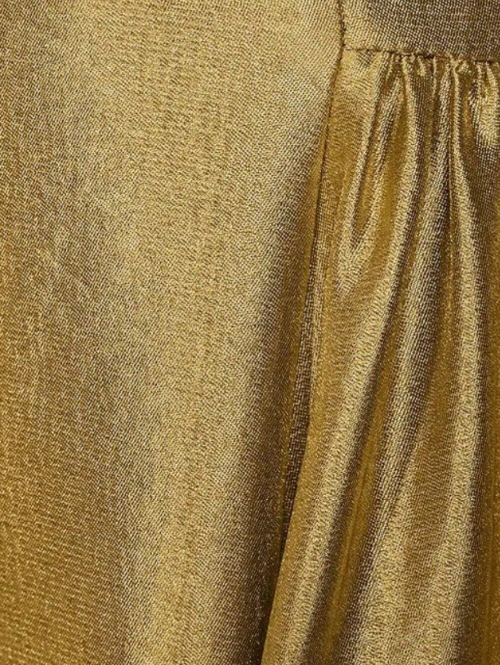 ANTONIO MELANI Leah Metallic Scoop Neckline Sleeveless Ruching A-Line Dress - Picture 4 of 9